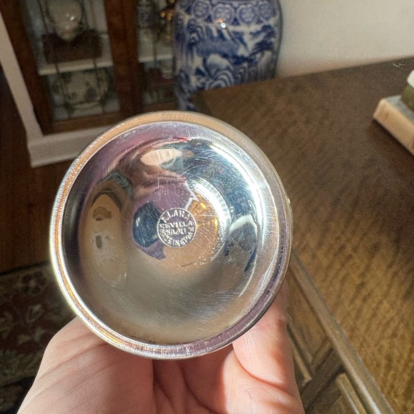 4 piece Alara Sevilla goblet set made in Spain sterling plated - Picture 6 of 8